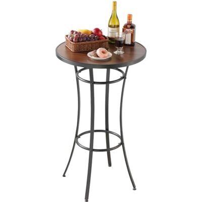 VEVOR Bartafel, 600 x 600 x 1000 mm, bistrotafel, statafel met metalen frame, ronde eettafels, keukentafel, toontafel, feesttafel, tuinmeubelen voor balkon, tuin, zwembadrand VEVOR Bartafel, 600 x 600 x 1000 mm, bistrotafel, statafel met metalen frame, ronde eettafels, keukentafel, toontafel, feesttafel, tuinmeubelen voor balkon, tuin, zwembadrand