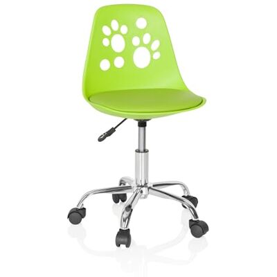 hjh OFFICE 742000 kinderdraaistoel Fancy I kunstleer groen meegroeiende draaistoel in peppe design hjh OFFICE 742000 kinderdraaistoel Fancy I kunstleer groen meegroeiende draaistoel in peppe design