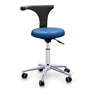 Quirumed Professionele kruk met ergonomische rugleuning marineblauw Quirumed Professionele kruk met ergonomische rugleuning marineblauw