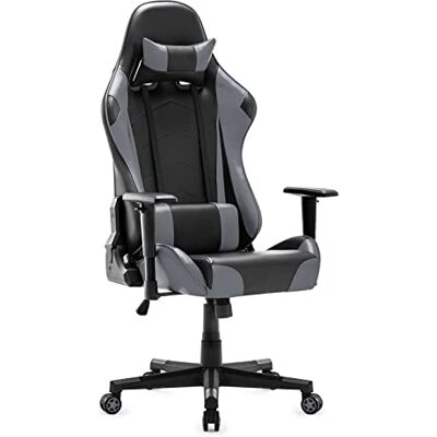 IntimaTe WM Heart Gaming stoel, ergonomische bureaustoel, verstelbare bureaustoelen, verstelbare racestoelen, pc-gamingstoel met hoge rugleuning met armen en rugsteun,52 * 54 * 14,Grijs IntimaTe WM Heart Gaming stoel, ergonomische bureaustoel, verstelbare bureaustoelen, verstelbare racestoelen, pc-gamingstoel met hoge rugleuning met armen en rugsteun,52 * 54 * 14,Grijs