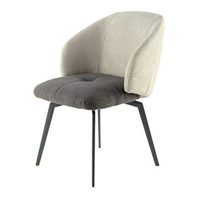 One Couture eetkamerstoel 58 x 58 x 82 grijs/crme One Couture eetkamerstoel 58 x 58 x 82 grijs/crme