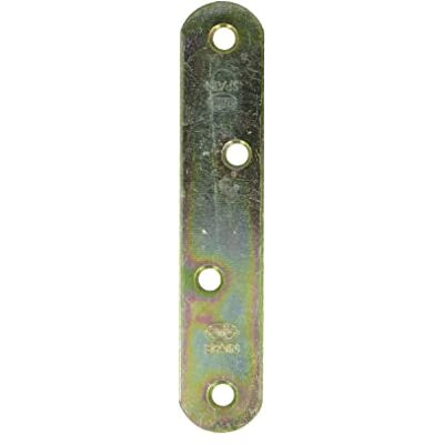 Amig Set van 4 bichromaat stalen verstevigingsplaten Mod.2, platte verbindingsplaat voor het monteren of samenstellen van houten meubels, Afmetingen: 100 x 19 x 2 mm, Afgeronde rand Amig Set van 4 bichromaat stalen verstevigingsplaten Mod.2, platte verbindingsplaat voor het monteren of samenstellen van houten meubels, Afmetingen: 100 x 19 x 2 mm, Afgeronde rand