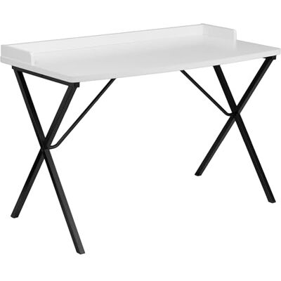 Flash Furniture Computerbureau, Staal, Zwart Laminaat Top/Zwart Frame, 60.01 x 120.02 x 80.01 cm Flash Furniture Computerbureau, Staal, Zwart Laminaat Top/Zwart Frame, 60.01 x 120.02 x 80.01 cm