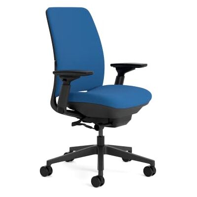 Steelcase Amia Ergonomische Bureaustoel met LiveLumbar Rugleuning en 4D Armleggers Royal Blue Steelcase Amia Ergonomische Bureaustoel met LiveLumbar Rugleuning en 4D Armleggers Royal Blue