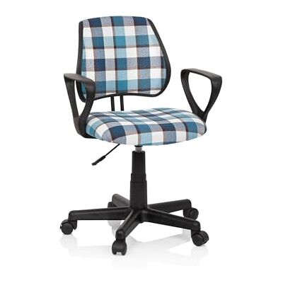 hjh OFFICE 725109 kinderdraaistoel KIDDY CD Square stof blauw/wit kinderbureaustoel ruit, rugleuning in hoogte verstelbaar hjh OFFICE 725109 kinderdraaistoel KIDDY CD Square stof blauw/wit kinderbureaustoel ruit, rugleuning in hoogte verstelbaar