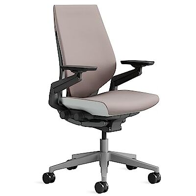Steelcase Gesture Ergonomische in hoogte verstelbare bureaustoel met verstelbare lendensteun en armleuningen, comfortabele bekleding in grijs/oranje stof Steelcase Gesture Ergonomische in hoogte verstelbare bureaustoel met verstelbare lendensteun en armleuningen, comfortabele bekleding in grijs/oranje stof