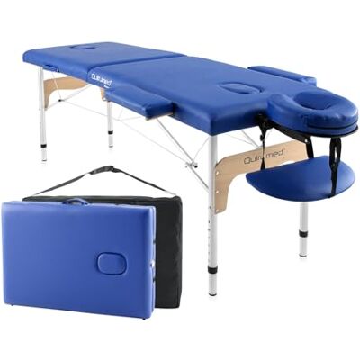Quirumed Vouwstoel van aluminium Easy 180 x 60 cm blauw Quirumed Vouwstoel van aluminium Easy 180 x 60 cm blauw