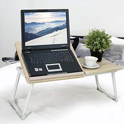 BAKAJI Salontafel voor notebook PC laptop inklapbaar muziekstandaard 65 x 30 cm BAKAJI Salontafel voor notebook PC laptop inklapbaar muziekstandaard 65 x 30 cm