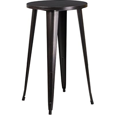 Flash Furniture 61 cm ronde metalen binnen-buiten bar tafel - Tafel Flash Furniture 61 cm ronde metalen binnen-buiten bar tafel - Tafel