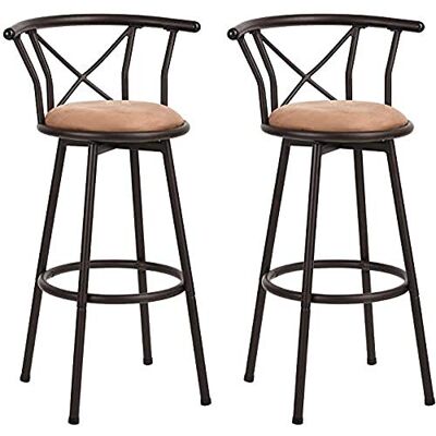 IKEA Bruin Stoff Metaal Barkrukken - Barkrukken IKEA Bruin Stoff Metaal Barkrukken - Barkrukken