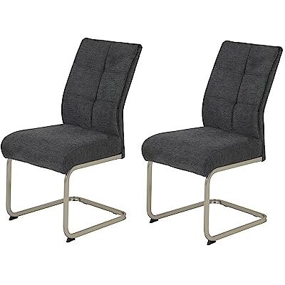 Hela Ines Bureaustoel - Gepolsterd, 50cm, 66cm, Stalen Frame Hela Ines Bureaustoel - Gepolsterd, 50cm, 66cm, Stalen Frame