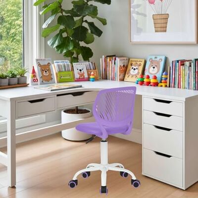 FurnitureR Kinderstoel in hoogte verstelbaar voor bureau, ergonomische kleurrijke jeugdstoel met rugleuning en armleuningen, draaistoel met 5 wielen, voor kinderen van 3-10 jaar, tot 100 kg belastbaar FurnitureR Kinderstoel in hoogte verstelbaar voor bureau, ergonomische kleurrijke jeugdstoel met rugleuning en armleuningen, draaistoel met 5 wielen, voor kinderen van 3-10 jaar, tot 100 kg belastbaar