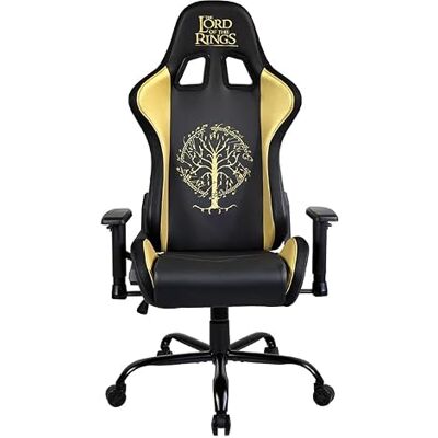 SUBSONIC The Lord of the Rings-gamestoel Ergonomische Bureaustoel met Schuim van Hoge Dichtheid, Verstelbare Rugleuning en in 2D Verstelbare Armleuningen In Hoogte Verstelbaar – Zwart Kunstleer SUBSONIC The Lord of the Rings-gamestoel Ergonomische Bureaustoel met Schuim van Hoge Dichtheid, Verstelbare Rugleuning en in 2D Verstelbare Armleuningen In Hoogte Verstelbaar – Zwart Kunstleer