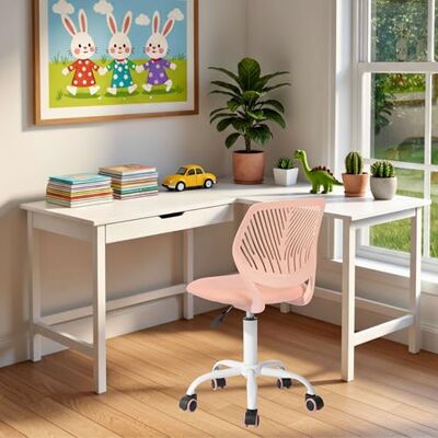 FurnitureR Kinderstoel in hoogte verstelbaar voor bureau, ergonomische kleurrijke jeugdstoel met rugleuning en armleuningen, draaistoel met 5 wielen, voor kinderen van 3-10 jaar, tot 100 kg belastbaar FurnitureR Kinderstoel in hoogte verstelbaar voor bureau, ergonomische kleurrijke jeugdstoel met rugleuning en armleuningen, draaistoel met 5 wielen, voor kinderen van 3-10 jaar, tot 100 kg belastbaar