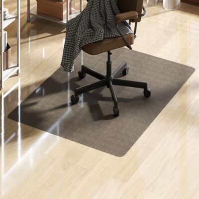 HOMCOM Stoelmat voor harde vloeren antislip 90x120 cm Zwart Voor hout/tegelbescherming, kantoor & thuis HOMCOM Stoelmat voor harde vloeren antislip 90x120 cm Zwart Voor hout/tegelbescherming, kantoor & thuis
