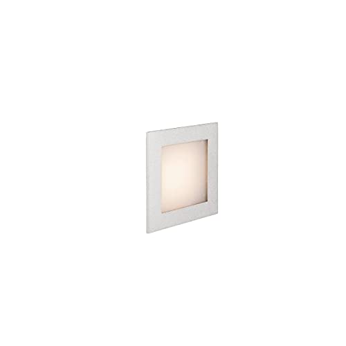 SLV wandinbouwarmatuur FRAME LED 230V BASIC/plafond- en wandverlichting binnen, led spot, inbouwarmatuur, wandinbouwarmatuur, plafondspot / 2700K 3.1W 140lm grijs