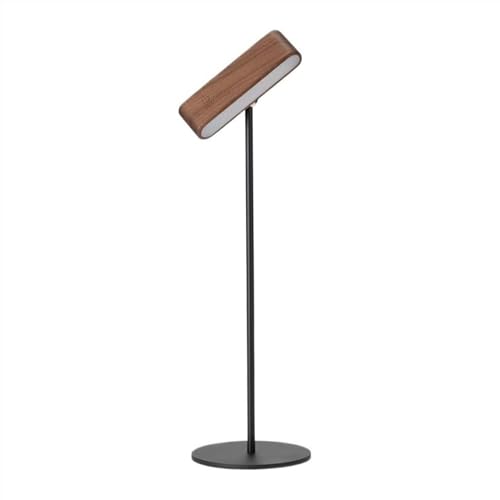 huangwei-2018 Bureaulamp, Houten bureaulamp, moderne dimbare bureaulamp, LED-bureaulampen met aanraakbediening, met 360 ° draaibare wandlamp Magnetisch USB oplaadbaar, geheugenfunctie,voor werk/studie (Color : Bl