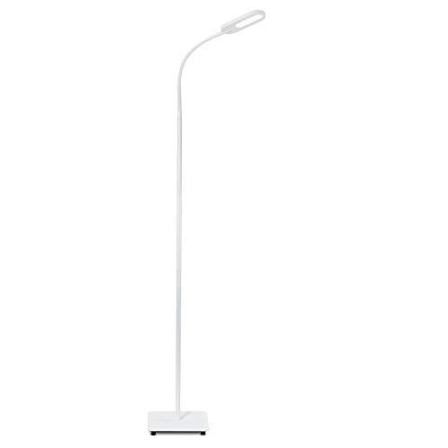 B.K.Licht I Vloerlamp I CCT I LED I wit I dimbaar I vloerlampen voor woonkamer I staanlamp voor binnen I staande lampen I dimbare staande lamp I booglamp I leeslamp I met 1 lichts I 600Lm I 8W