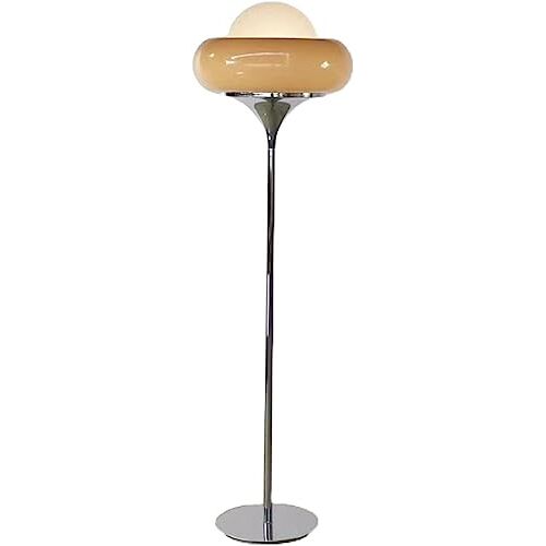 DJBFB Staande lamp Vloerlamp voor woonkamer Retro ijzeren vloerlamp Eiertaart Vloerlamp Luxe glazen lampenkap Vloerlamp Vloerlampen voor woonkamer Slaapkamer Staande lamp Modern