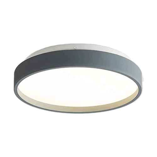 DJBFB Dicht bij plafondverlichting Moderne ronde plafondlamp Driekleurige dimbare led-plafondlamp Dicht bij plafond Verlichtingsarmatuur voor badkamer Garderobe Keuken Hal Slaapkamer Balkon Wasruimte (Kl