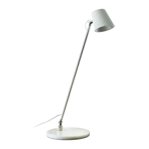 XUJUAN-0227 Studielamp Minimalistische bureaulamp met marmeren voet, slimme LED-bureaulampen for thuiskantoor, 4000K metalen oogbescherming bureaulamp met geheugenfunctie Bureaulampen voor thuiskantoor
