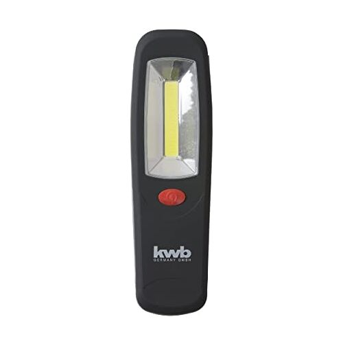 kwb COB-LED werklamp werkplaatslamp met magneet, haak om op te hangen, vlak, zwart