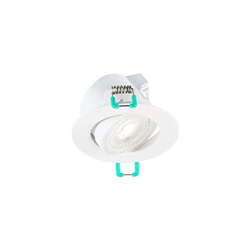 SYLVANIA Led-inbouwspot, led-spot, inbouwspot, led-inbouwspot, voor binnen, led-spot, inbouwlamp, led-inbouwplafond, startspot, 420 lm, IP44, 4000 K, Ø 87 hoek, 38°