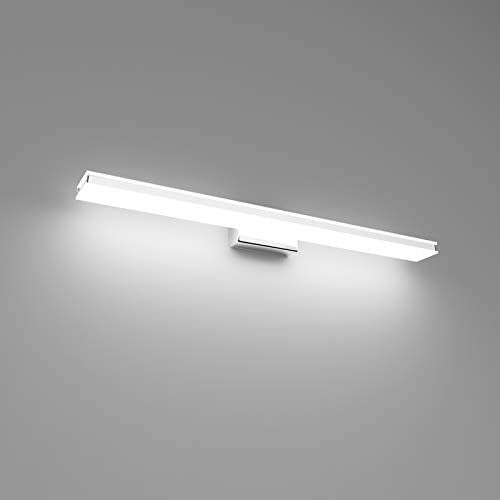 Klighten Spiegellamp, 20 W, 2000 lm, badkamerspiegellamp, LED-badkamerlamp, 6000 K koudwit, badkamerlamp voor spiegel, 60 cm