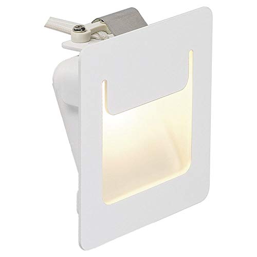 SLV wandinbouwarmatuur DOWNUNDER PUR 80 / plafond- en wandverlichting binnen, led spot, inbouwarmatuur, wandinbouwarmatuur, plafondspot / 3000K 3,6W 180lm wit