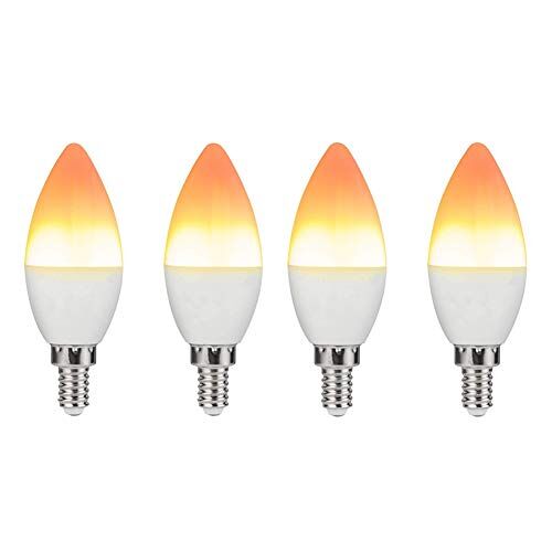 PLUS PO Vlam Effect Bulb Led Vlam Lampen Kaars Led-lampen Nachtlampje Lampen Lampen Voor Huis Led-lampen Voor Thuis Verlichting Schroef Kaars Gloeilampen 1,4pack
