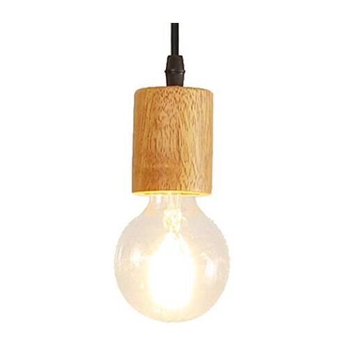 Mengjay Houten hanglamp hanglamp hanglamp E27 plafondlamp hanglamp hanglamp geometrisch industriële hanglamp voor eetkamer/woonkamer/kantoor/café