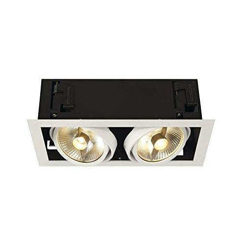 SLV plafondinbouwarmatuur KADUX 2 / spot, schijnwerper, plafondspot, plafondarmatuur, inbouwarmatuur led, binnenverlichting / GU10 75 W wit