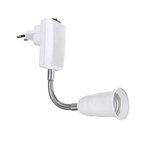 MagiDeal E27 naar EU stekker lamphouder adapter converter LED lamp basisschakelaar