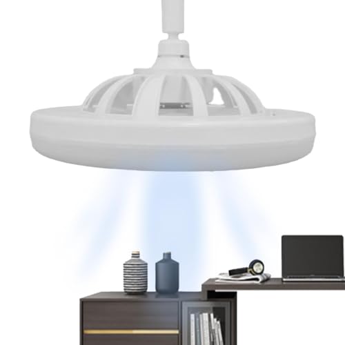 Generic Plafondventilatoren met verlichting en afstandsbediening, kleine plafondventilator met licht   E27 Inbouwplafondventilator   Plafondventilator met laag profiel en licht, plafondventilatoren