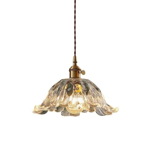 UYTTLHK Helder glazen hanglamp Vintage verlichtingsarmaturen, keukeneiland Glazen plafond hangende hangende verlichting, moderne kroonluchter Hanglampen Lichtarmatuur for slaapkamer Hoteleetkamer (Size : 21c