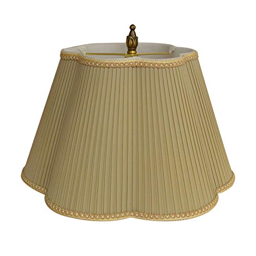 CWCQGH Lampenkap, doe-het-zelf kaki gele slaapkamer bedlamp woonkamer tafellamp stof pruim lampenkap, 40 cm