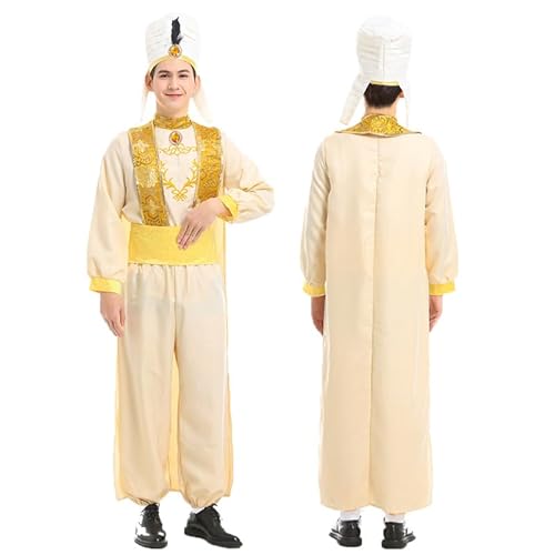 TULDYS Halloween Lamp Prins lange mouwen Aladdin cosplay podiumkostuum The Prince of the Lamp-M