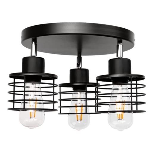 Miratic Plafondlamp en Plafondspot E27 3 Lichtbronnen (zonder lamp) (Ronde basis)