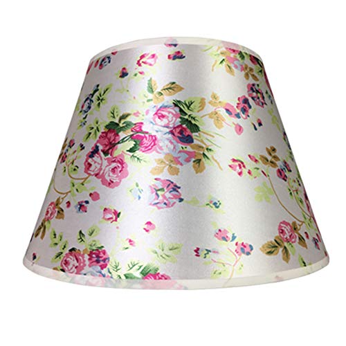 CWCQGH Bedrukte lampenkap, PVC tafellamp lampenkap vat lampenkap, bedlampje wandlamp vloerlamp stoffen lampenkap,A,40CM