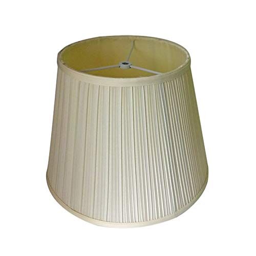 CWCQGH De traditioneel ontworpen kegellampenkap van het rijk, de platte stoffen tafellamp, kan worden gebruikt voor kristallen tafellampen, vloerlampen (38 cm)