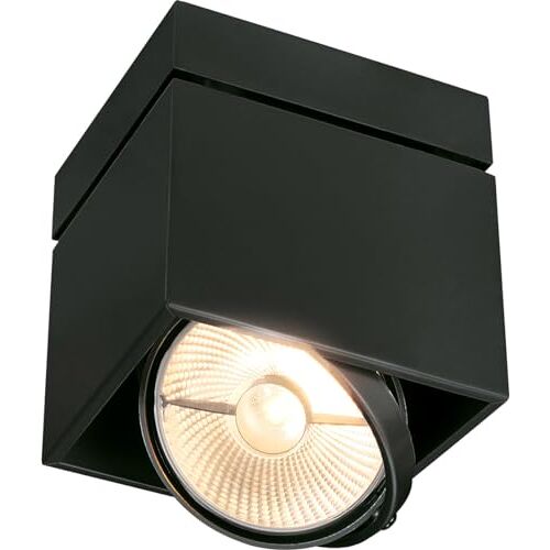 SLV plafondopbouwarmatuur KARDAMOD/spot, schijnwerper, plafondspot, plafondarmatuur, opbouwarmatuur, binnenverlichting / GU10 75W zwart