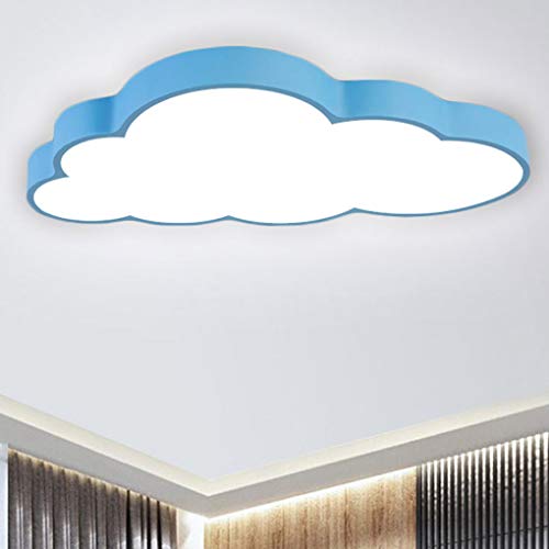 BFYLIN 64W LED dimbare plafondlamp wolken plafondlamp woonkamer lamp slaapkamer keuken lamp energie besparen licht (blauw wolken-64W dimbaar)