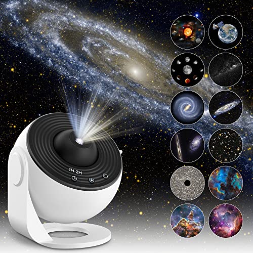 Mexllex Sterrenprojector, projector, sterrenprojector, timer, 12 HD-films, beste cadeaus voor kinderen en volwassenen