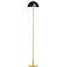 HOMCOM vloerlamp, vloerlamp, 40 W vloerlamp met E27-fitting, retro vloerlamp voor woonkamer, slaapkamer, hoogte 160 cm, metaal, excl. lamp