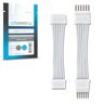 Litcessory Lichtstripcontroller naar 6-Speld Adapter voor Philips Hue Lightstrip Plus (Afneembaar, Wit MIKRO 6-SPELD V4)