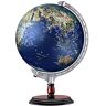 LYUN Wereldbollen Desktop Wereldbol Met Blauwe Oceanen Verlichte Wereldbol Met Houten Standaard 7,8" Of 11,8" Oplichtende Wereldbol Voor Kinderen wereldbol decoratie (Color : 30cm with light)