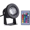 Ever Onderwater LED Spotlight met Afstandsbediening,Marine Boot Yacht 10W 12V RGB LED Onderwater Spot Licht Waterdichte Vijver Aquarium Lamp (Zwart)