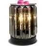 NOBRIM Kaars Heater Kristal Elektrische Olie Brander Wax Smeltbrander Aroma Lamp Kaars Warmer Essentiële Brander voor Thuis Slaapkamer Woonkamer Decoratie Gift Nachtkastje Indoor