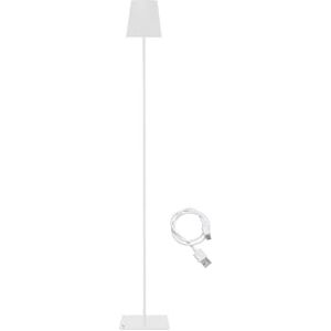 BEPER P201UTP404 In hoogte verstelbare vloerlamp XL, 2,5W bureaulamp, USB kabel oplaadbaar type-C, 3 kappen, Wit BEPER P201UTP404 In hoogte verstelbare vloerlamp XL, 2,5W bureaulamp, USB kabel oplaadbaar type-C, 3 kappen, Wit