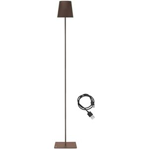 BEPER P201UTP405 In hoogte verstelbare staande lamp XL, 2,5W bureaulamp, oplaadbare lamp met USB-kabel type-C, 3 kappen, Corten BEPER P201UTP405 In hoogte verstelbare staande lamp XL, 2,5W bureaulamp, oplaadbare lamp met USB-kabel type-C, 3 kappen, Corten